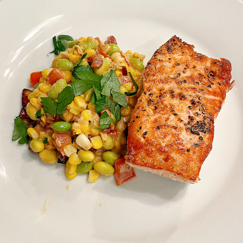 maque choux recipe finished dish