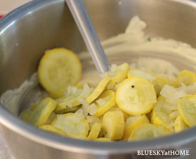 squash in skillet