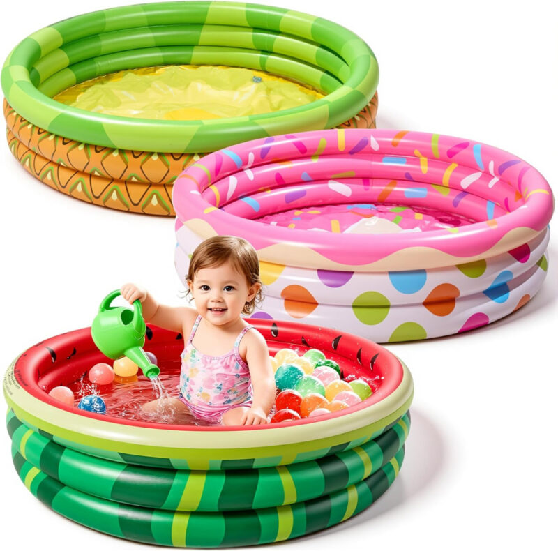 3 kiddie pools