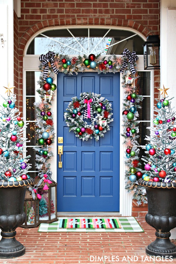 colorful Christmas home decor