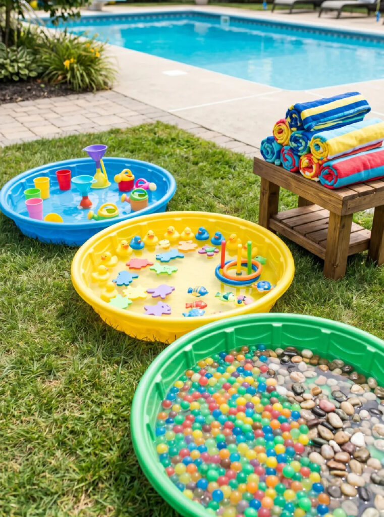 end of summer kiddie pool party