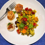 pesto, corn and tomatoes recipe