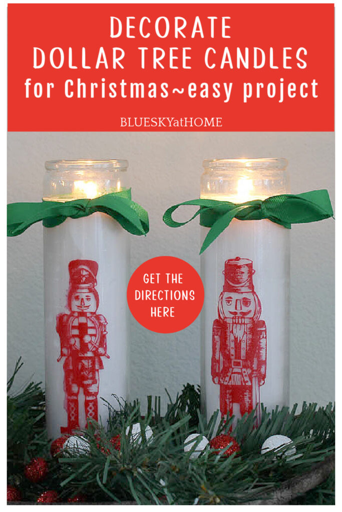 dollar tree Christmas candles