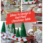 Christmas plaid tablescape