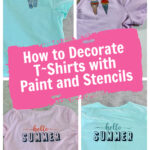 decorated t~shirts with stencils