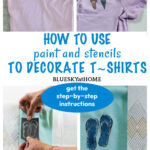 decorated t~shirts with stencils