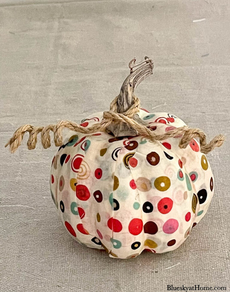 How to Make DIY Fabric-Covered Pumpkins - Bluesky at Home