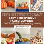 DIY fabric-covered pumpkins graphic