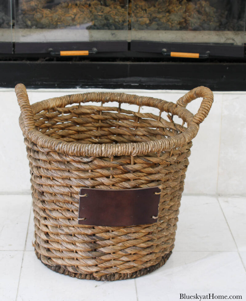 round woven basket