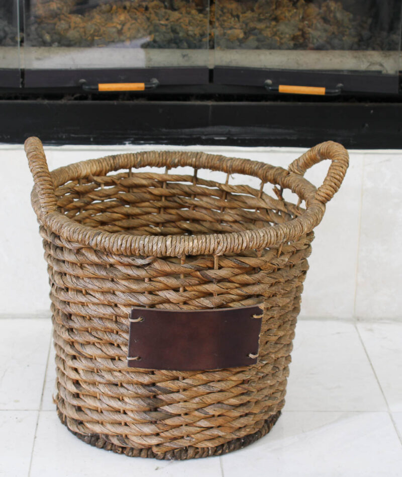 round woven basket
