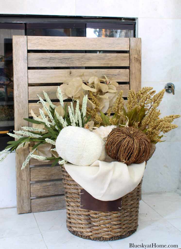 fall basket styling