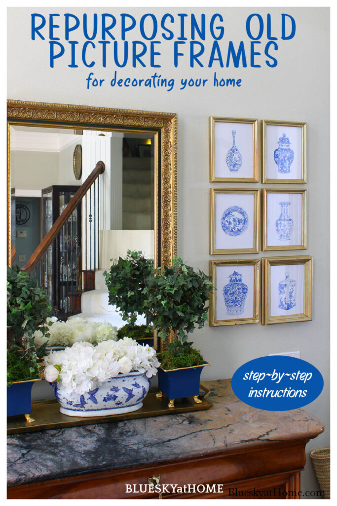 how to repurpose old picture frames