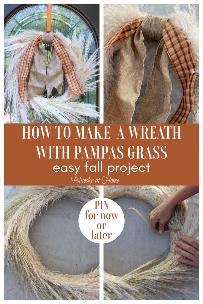 how to make a pampas grass fall wreath