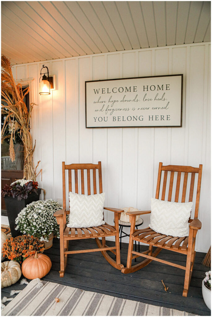 Small Fall Front Porch