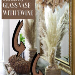 glass and twine vases