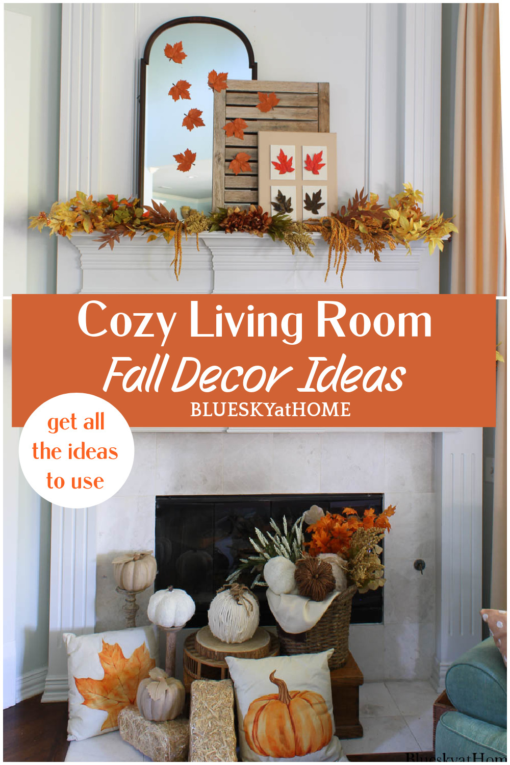 Cozy Fall Decor Ideas for the Living Room - Bluesky at Home