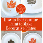 fall ceramic plate DIY project