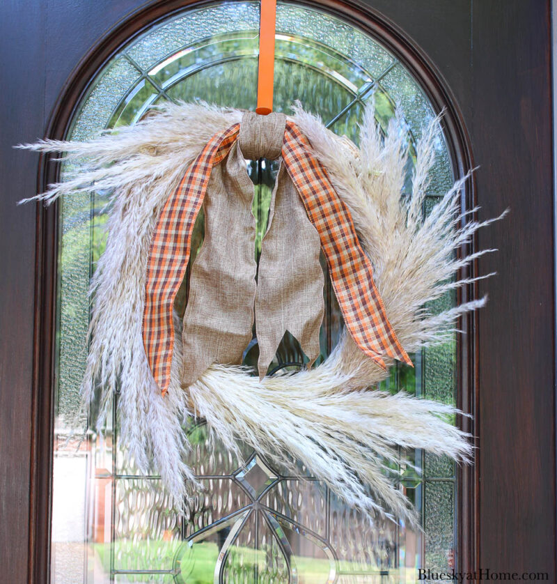 fall front porch wreath