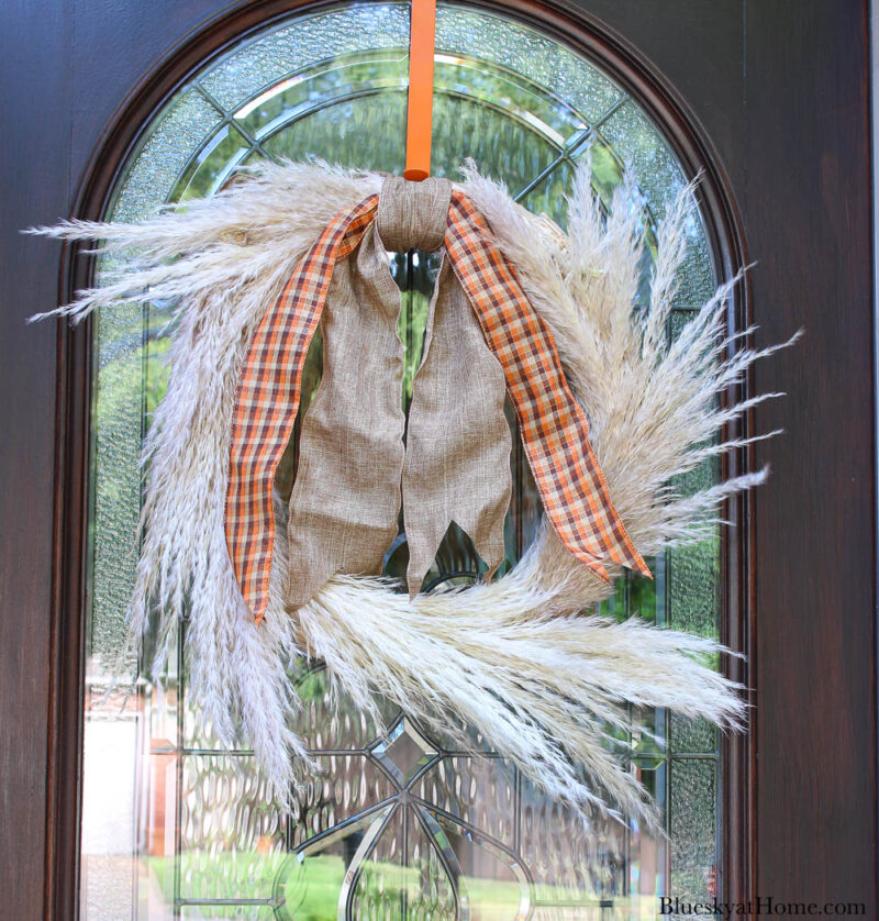 How to Craft a Festive Pampas Grass Pumpkin Wreath for Fall — Bindle &  Brass Trading Company