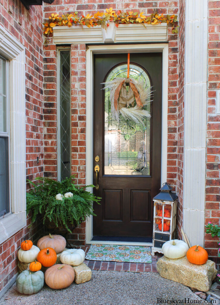 fall front porch area