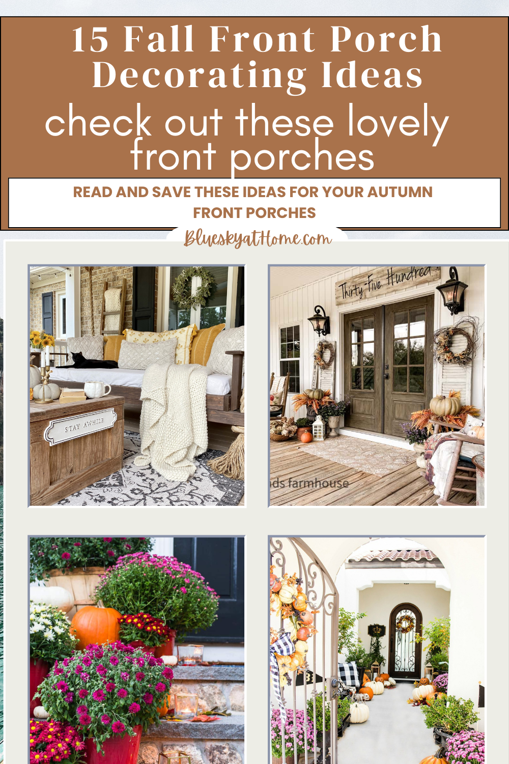 15 Cozy Fall Front Porch Decorating Ideas That Welcome Guests - Bluesky ...