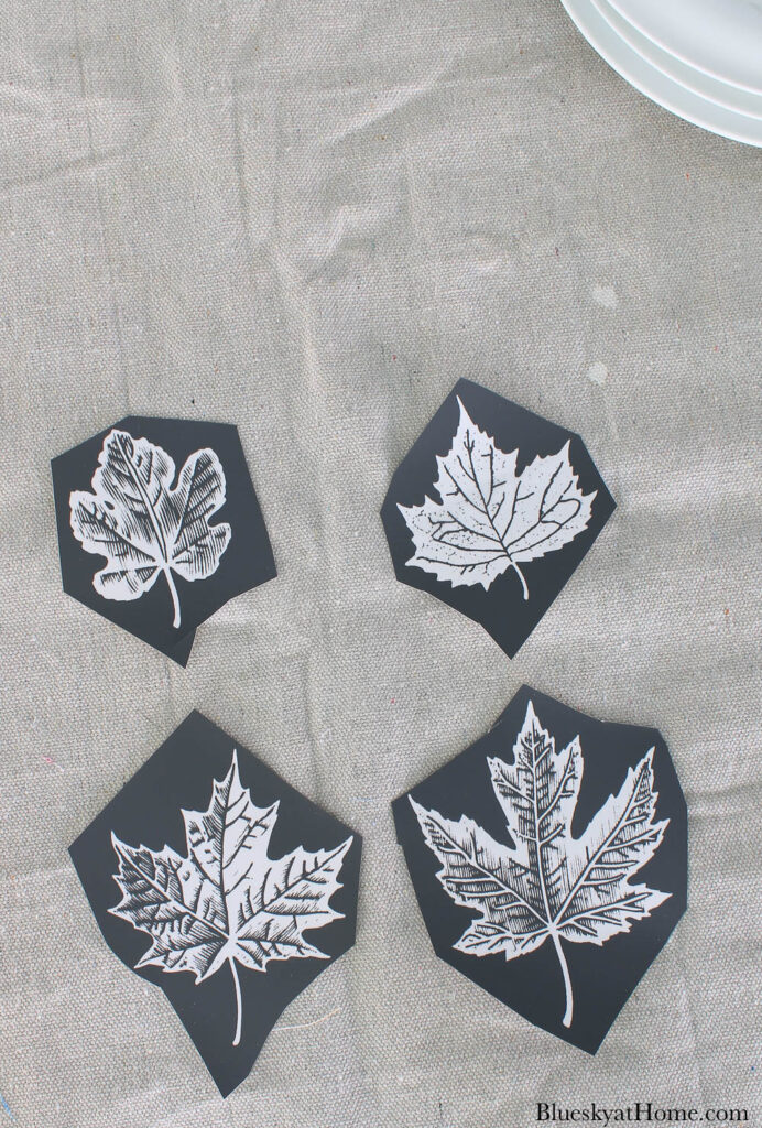 four leaf stencils