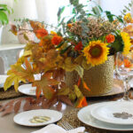 How to Decorate a Fall Table with Leaves