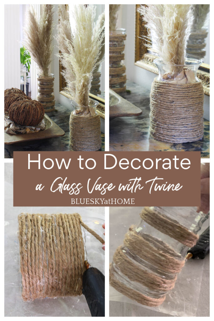 How to Decorate a Glass Vase with Twine