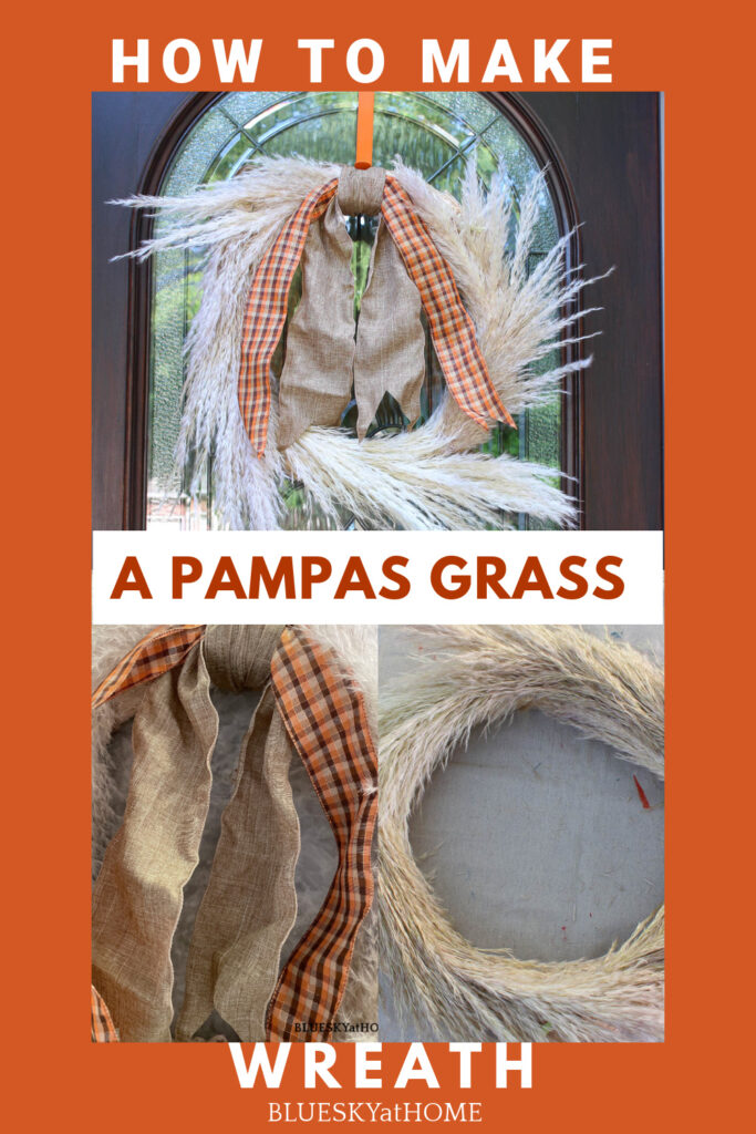 how to make a pampas grass fall wreath