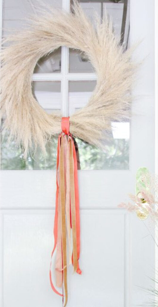 pampas grass wreath