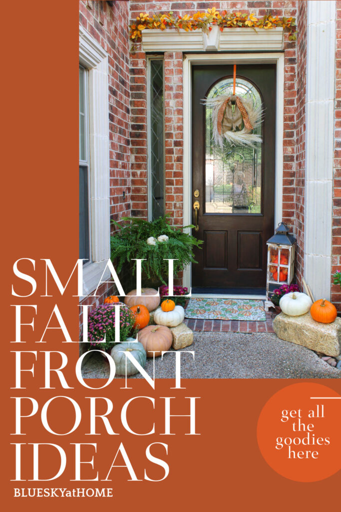 small fall front porch