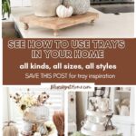 collage of trays in home decor graphic
