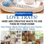 collage of trays in home decor graphic