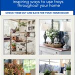 collage of trays in home decor graphic