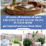 collage of trays in home decor graphic