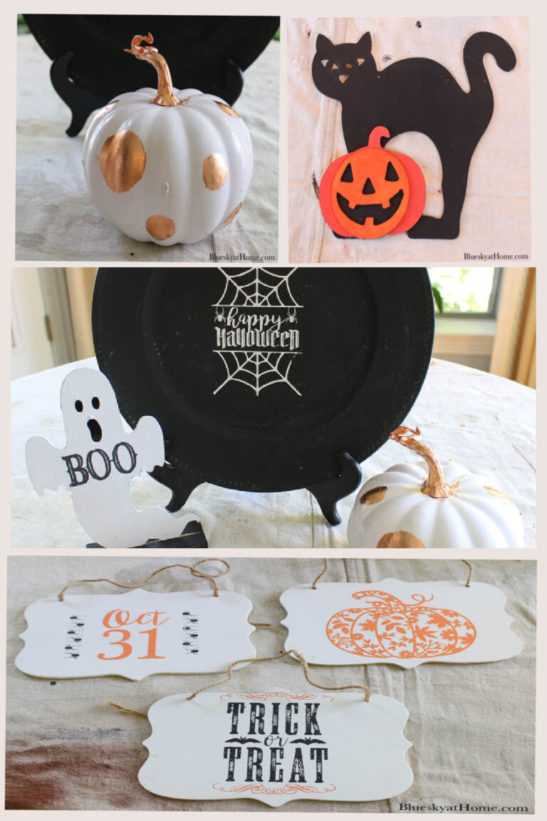 7 Cute DIY Paint and Stencil Halloween Decorations