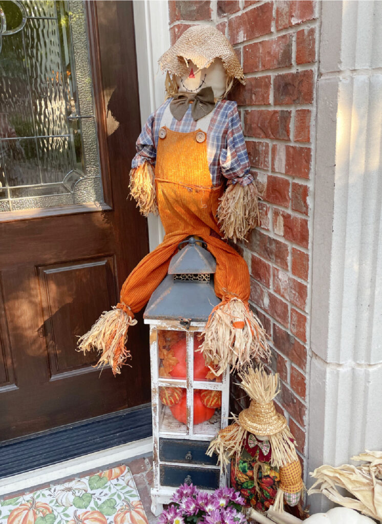 Halloween front door arrangements