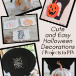 stencil and paint Halloween decorations