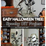 how to make an easy Halloween tree