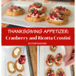 Cranberry and Ricotta Crostini Appetizer