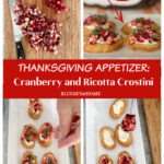 Cranberry and Ricotta Crostini Appetizer