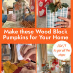 easy wood block pumpkins