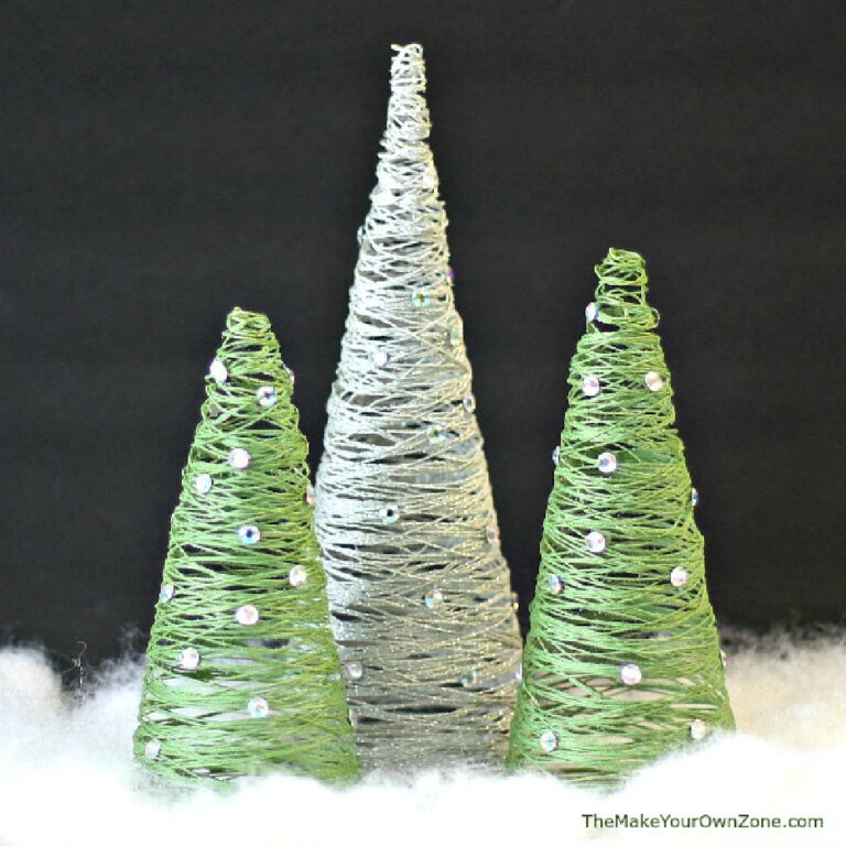 DIY string Christmas Trees