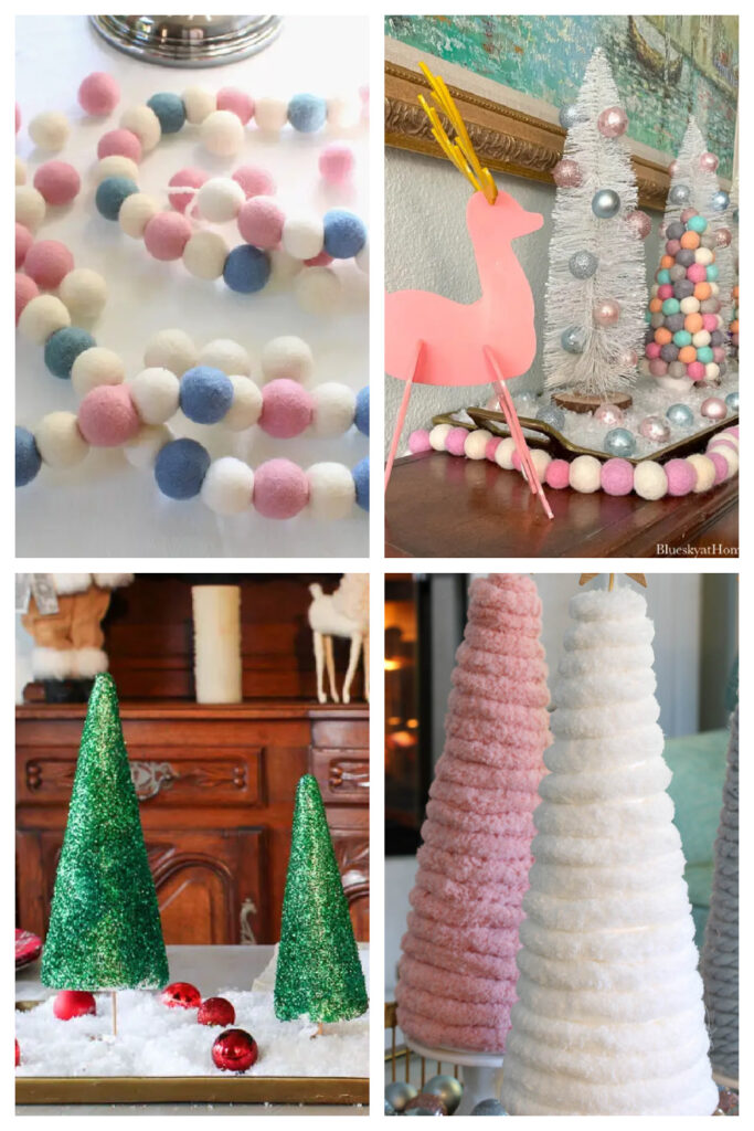 DIY Christmas decorations collage