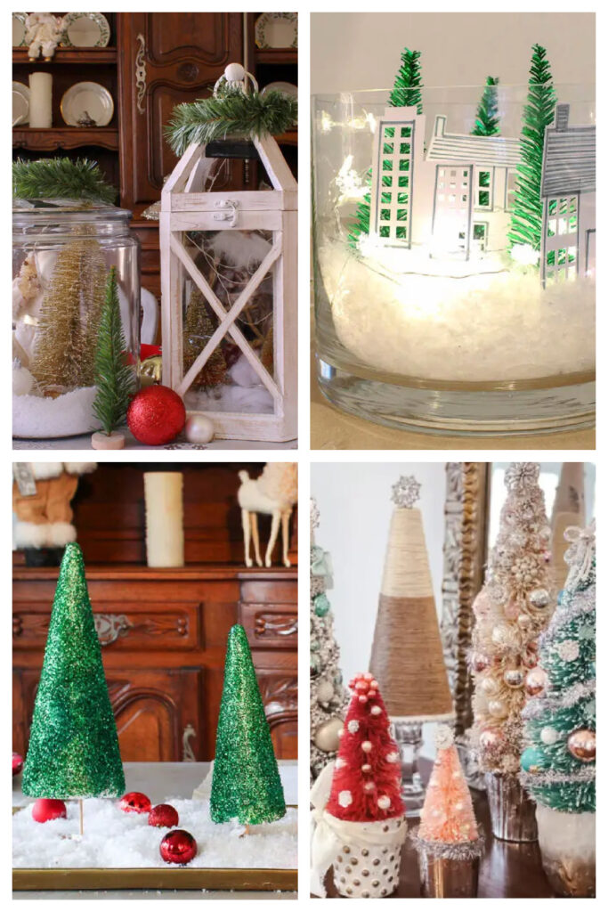 DIY Christmas tree collage