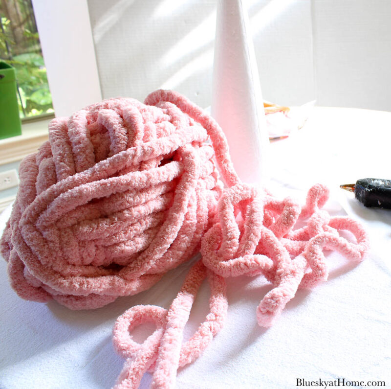 pink yarn