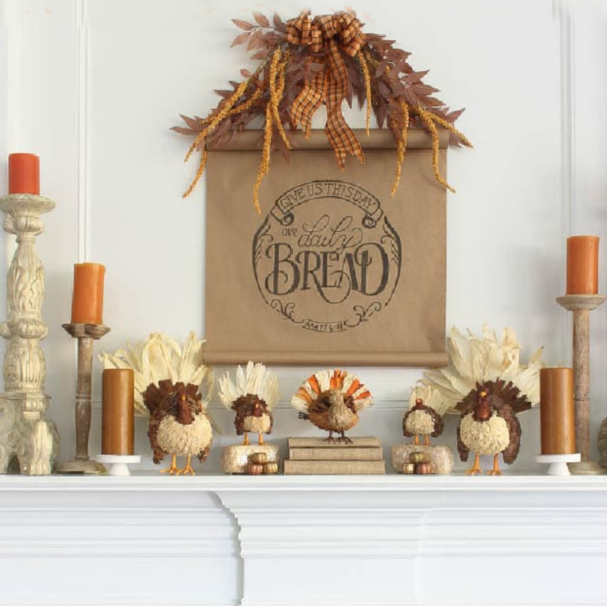 9 Tips for a Thanksgiving Mantel in 30 Minutes - Bluesky at Home 9 Tips for a Thanksgiving Mantel in 30 Minutes - Bluesky at Home