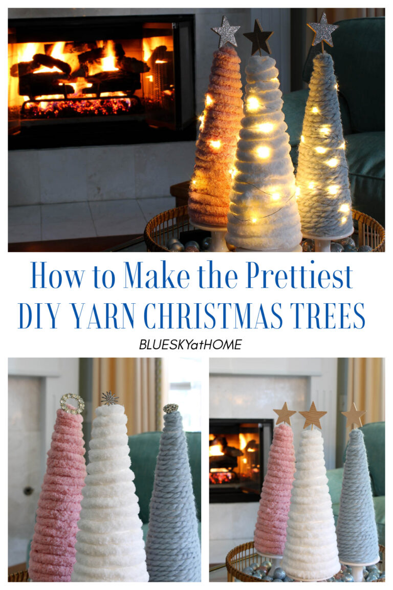 How to Make the Prettiest DIY Yarn Christmas Trees Bluesky at Home