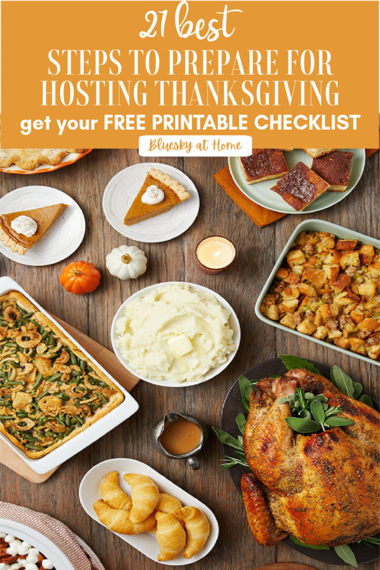 21 Steps to Get Ready to Host Thanksgiving Dinner - Bluesky at Home