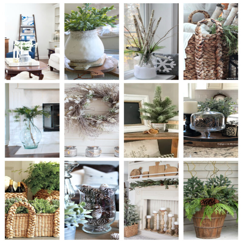 collage of winter accessories